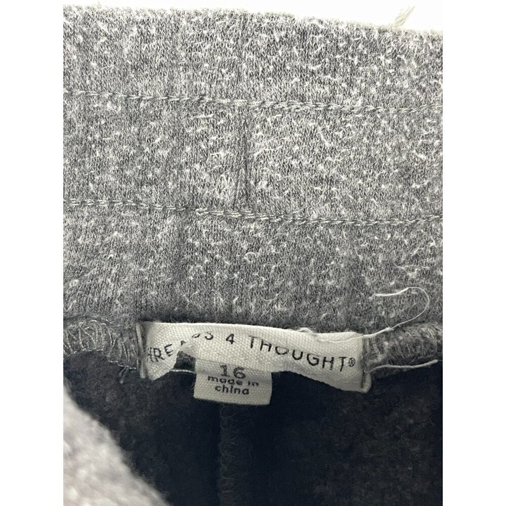 Threads & Thoughts Boys 16 Shorts Gray Drawstring Front Pockets Sweatpant Shorts - Picture 2 of 5